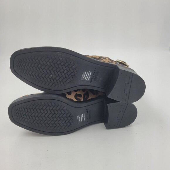 Cole Haan Kimberly Cheetah Print Side Zip Fur Bootie Ankle Boot W22302 Size 6.5B - Picture 5 of 12